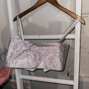 ✨BRIDES✨ Sparkly Crop Top